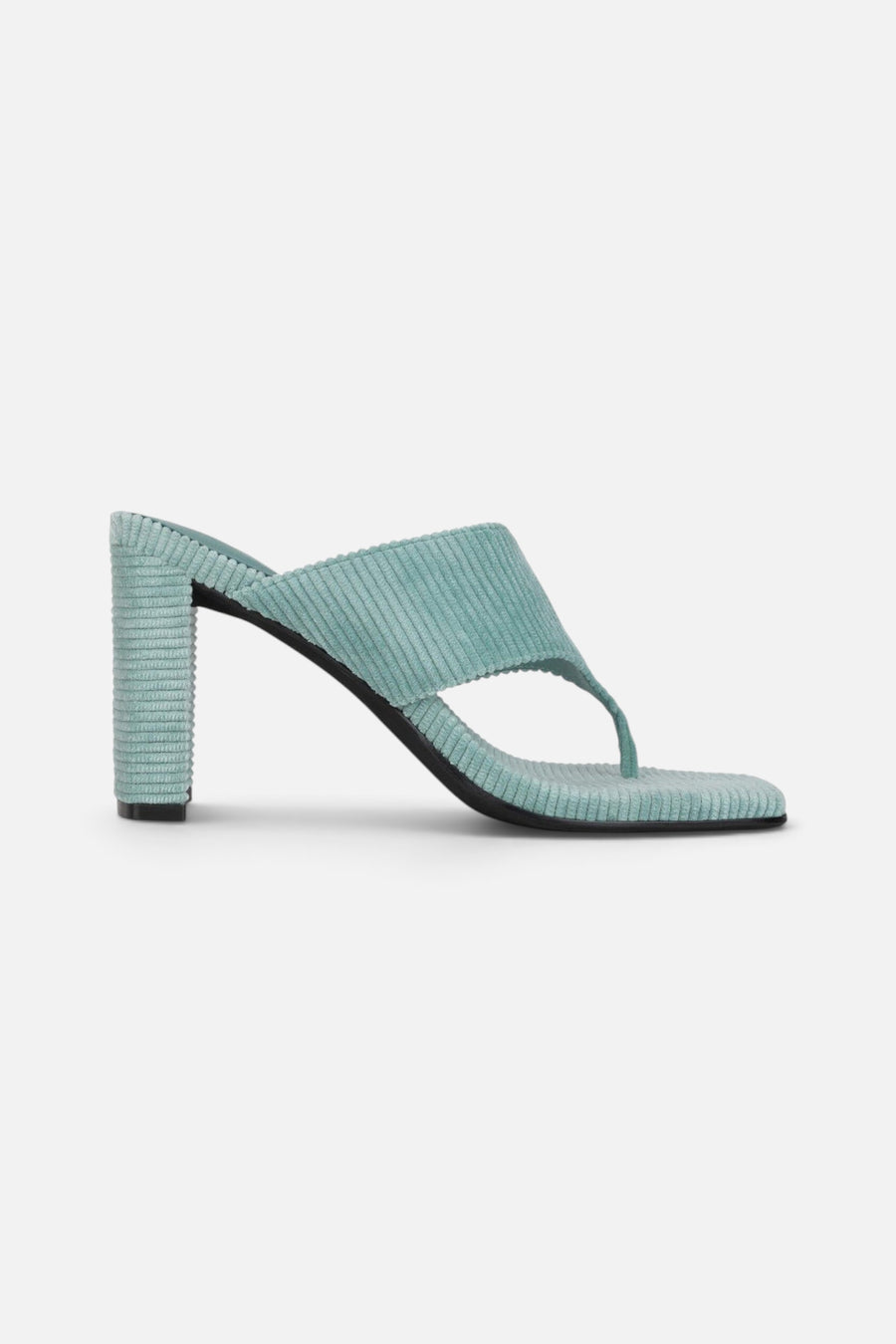 Jeffrey Campbell Heatin-Up Heels in Mint Corduroy – back view