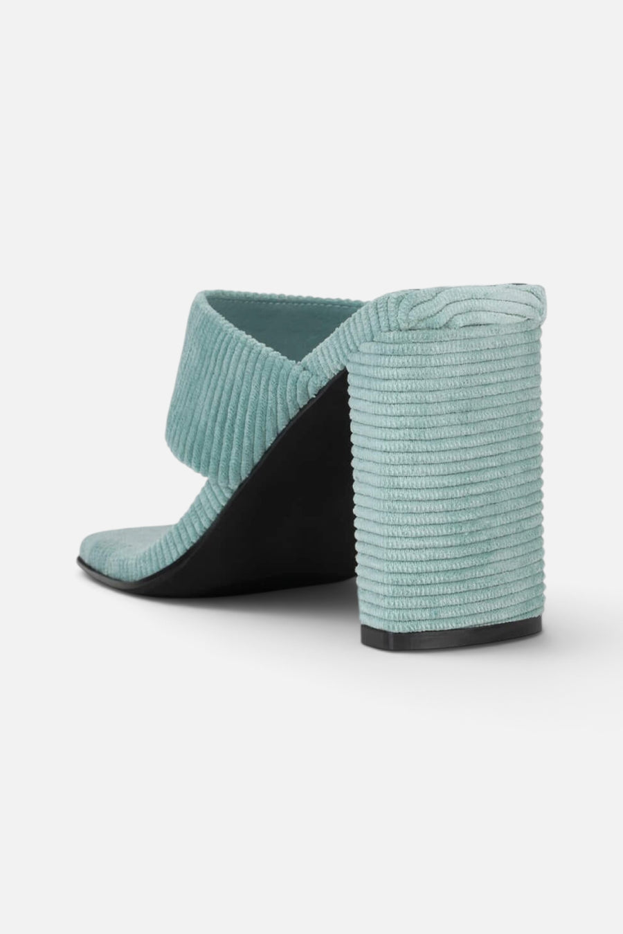 Jeffrey Campbell Heatin-Up Heels in Mint Corduroy – detail