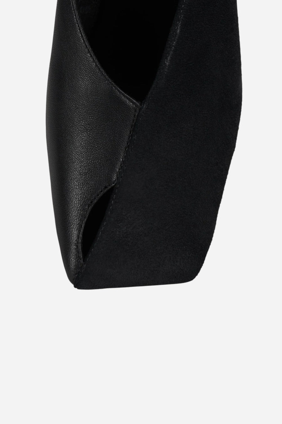 Jeffrey Campbell Hoof-It in Black Suede Combo – detail