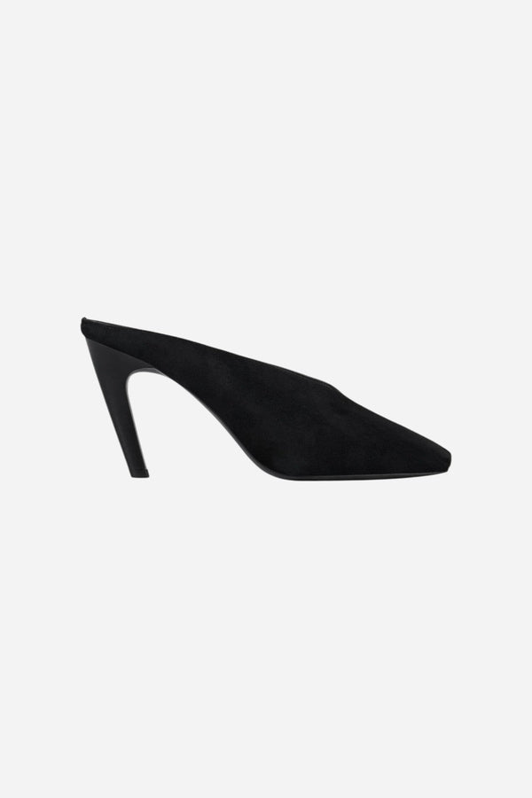 Jeffrey Campbell Hoof-It in Black Suede Combo