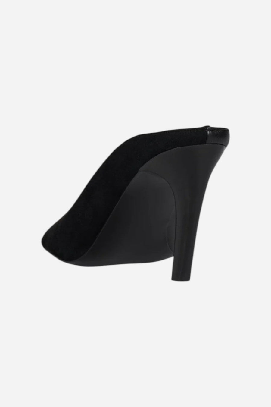 Jeffrey Campbell Hoof-It in Black Suede Combo – side view