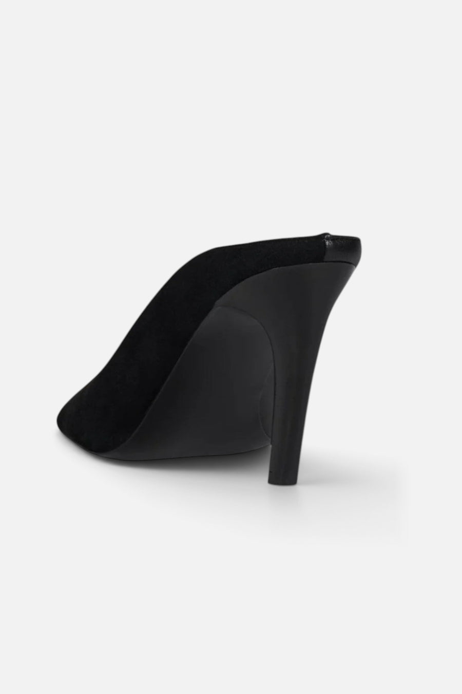 Jeffrey Campbell Hoof-It in Black Suede Combo – back view