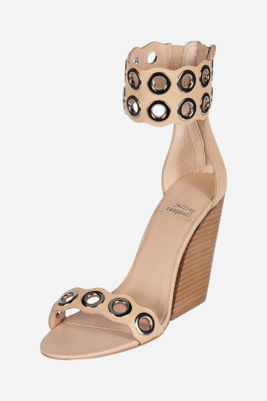 Jeffrey Campbell Julienne in Beige Silver – back view