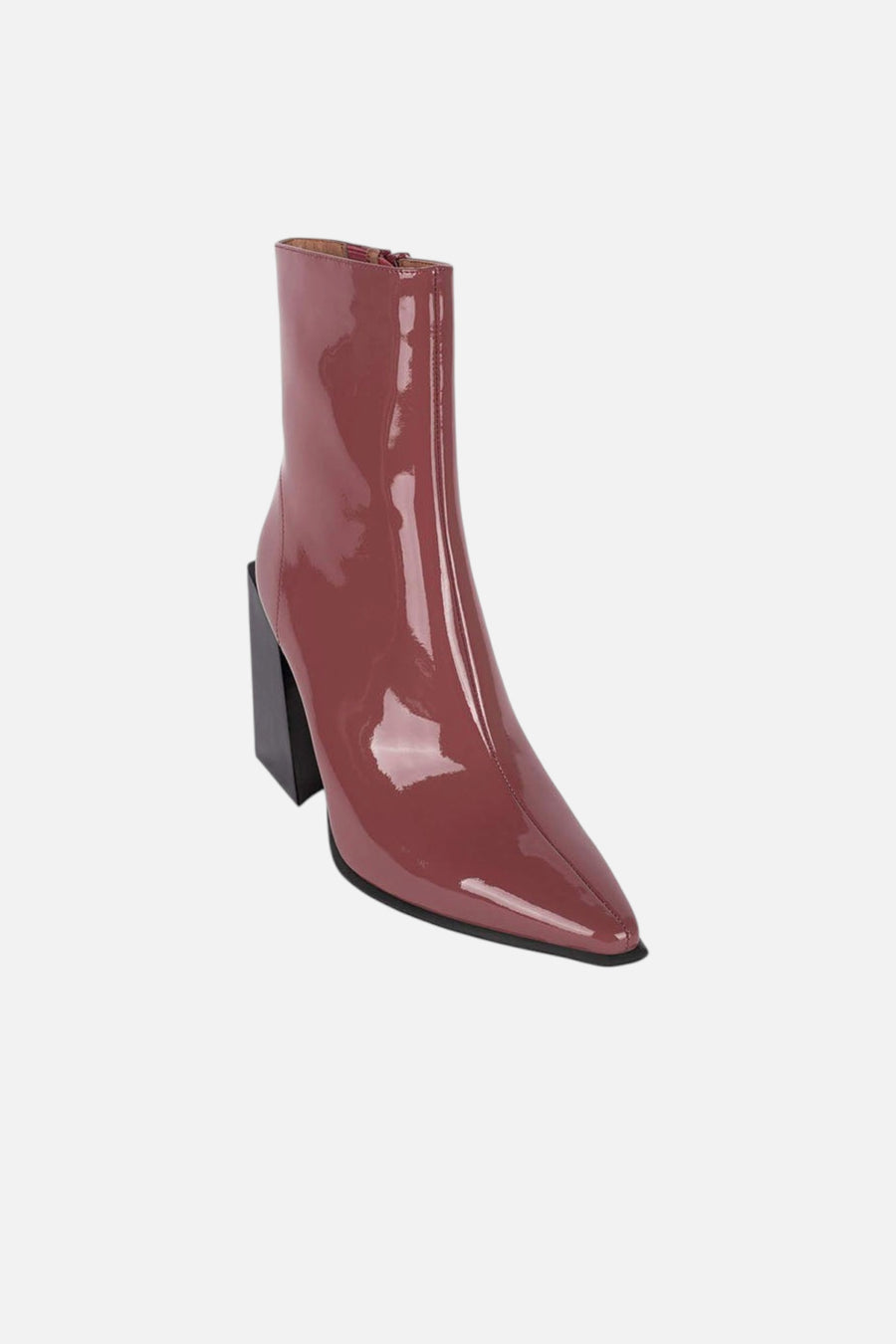 Jeffrey Campbell LA-Siren In Dark Rose Patent – three-quarter view