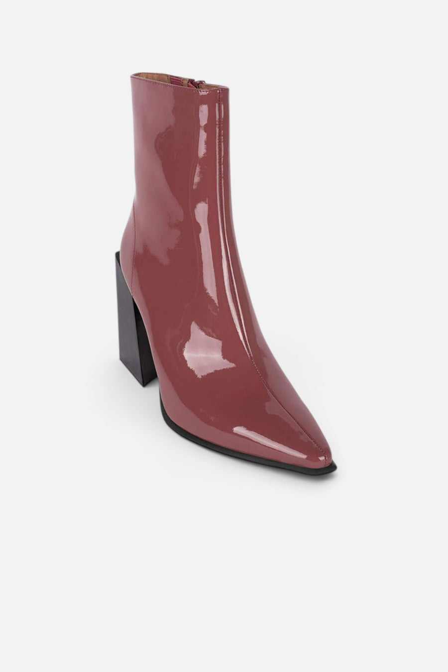Jeffrey Campbell LA-Siren In Dark Rose Patent – three-quarter view