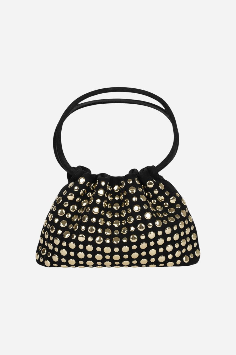 Jeffrey Campbell Lil-Brat in Black Suede Gold – front view