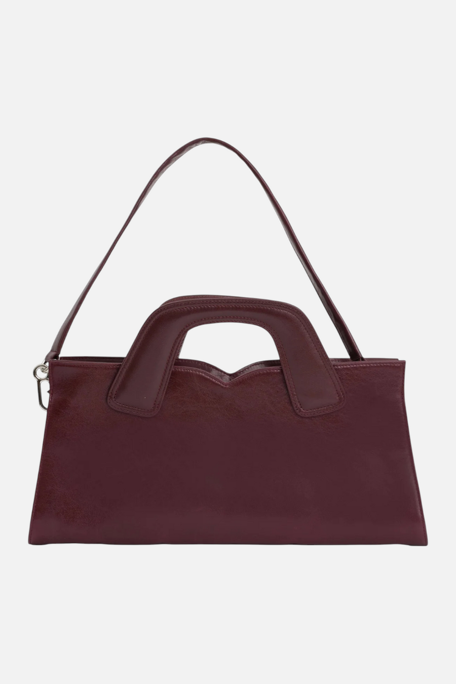 Jeffrey Campbell Lorelai Shoulder Bag in Wine – back view