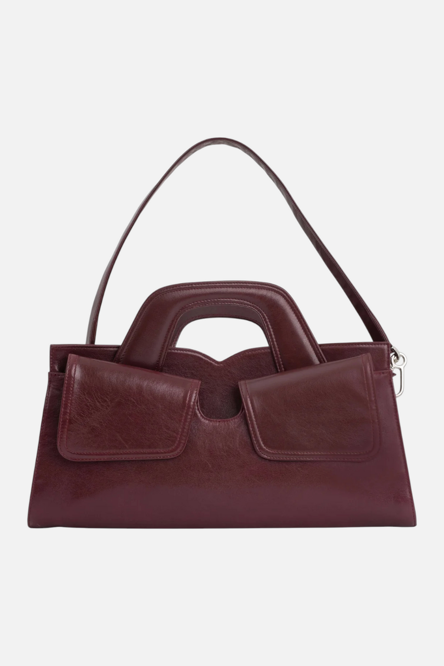 Jeffrey Campbell Lorelai Shoulder Bag in Wine – front view