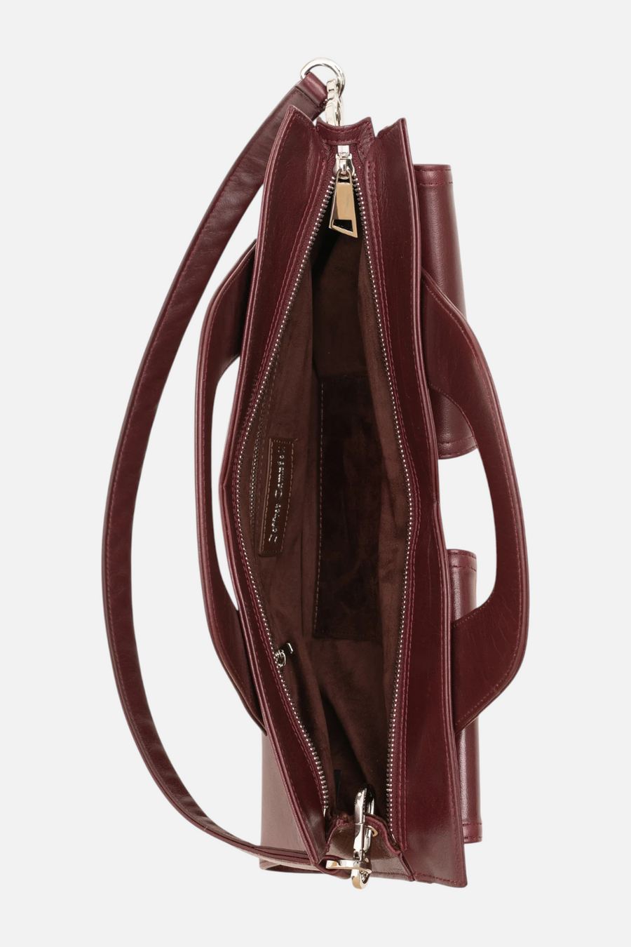 Jeffrey Campbell Lorelai Shoulder Bag in Wine – side view