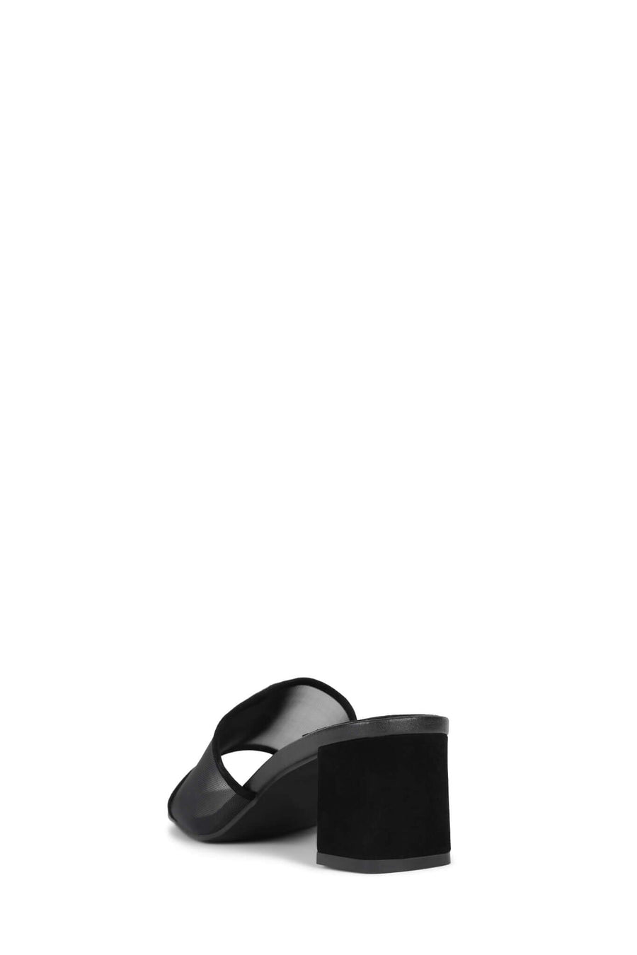 Jeffrey Campbell Malinin Mesh Sandals in Black Suede Combo – detail