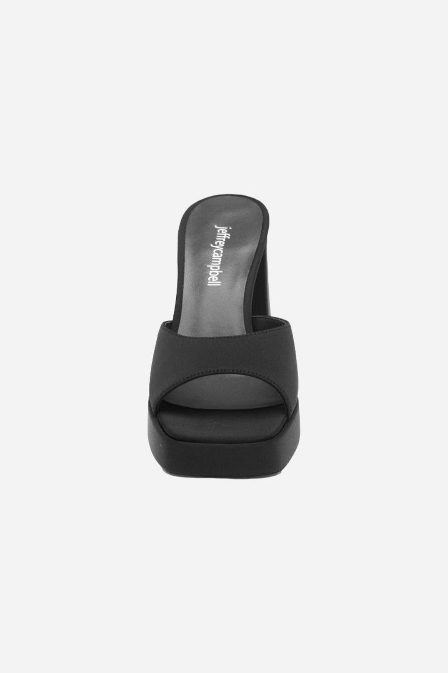 Jeffrey Campbell Ninety Platform Mule Black Neoprene – side view