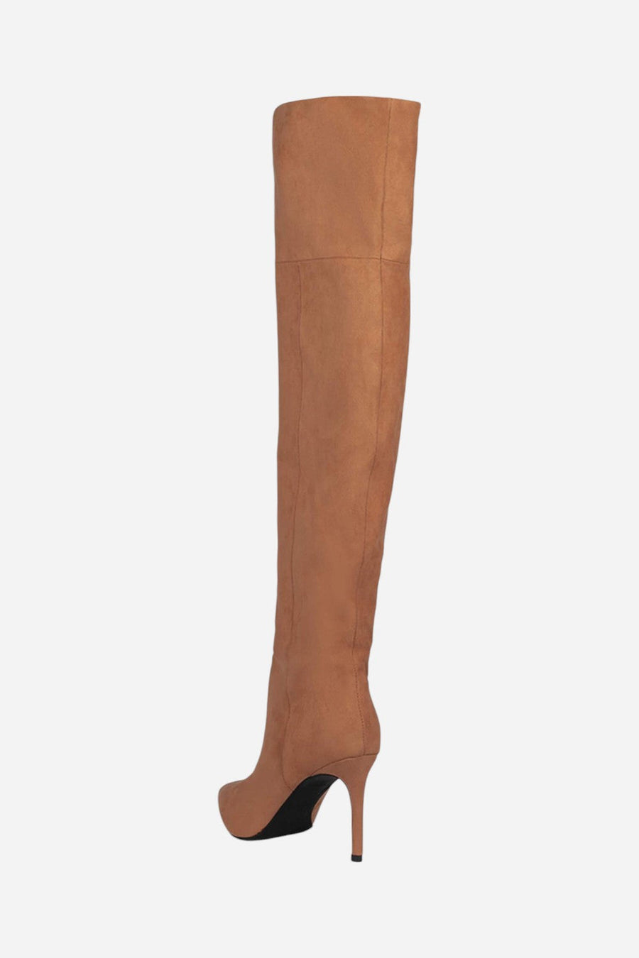 Jeffrey Campbell Pillar-H2 Thigh High Boot in Natural – side view