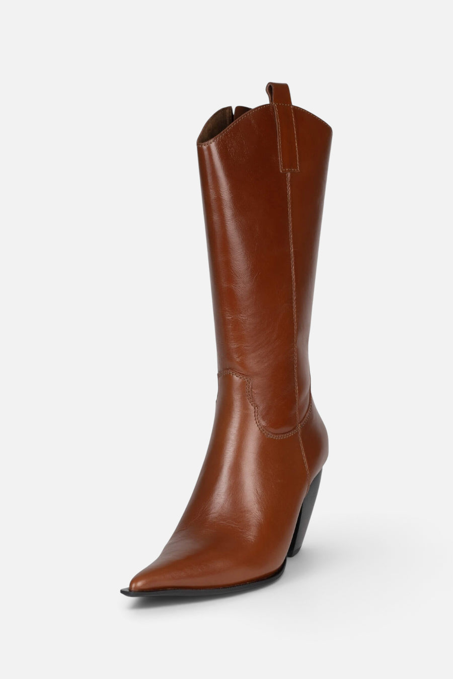 Jeffrey Campbell Reckon Knee Boot in Tan – side view