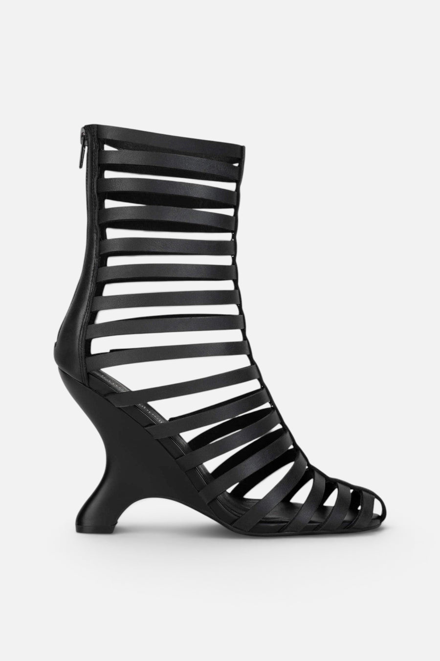 Jeffrey Campbell Santigold Gladiator Boots in Black – back view