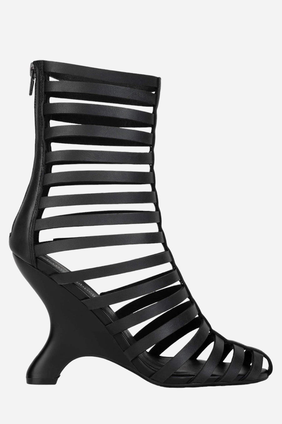 Jeffrey Campbell Santigold Gladiator Boots in Black – front view