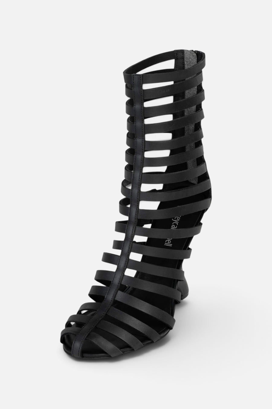 Jeffrey Campbell Santigold Gladiator Boots in Black – side view