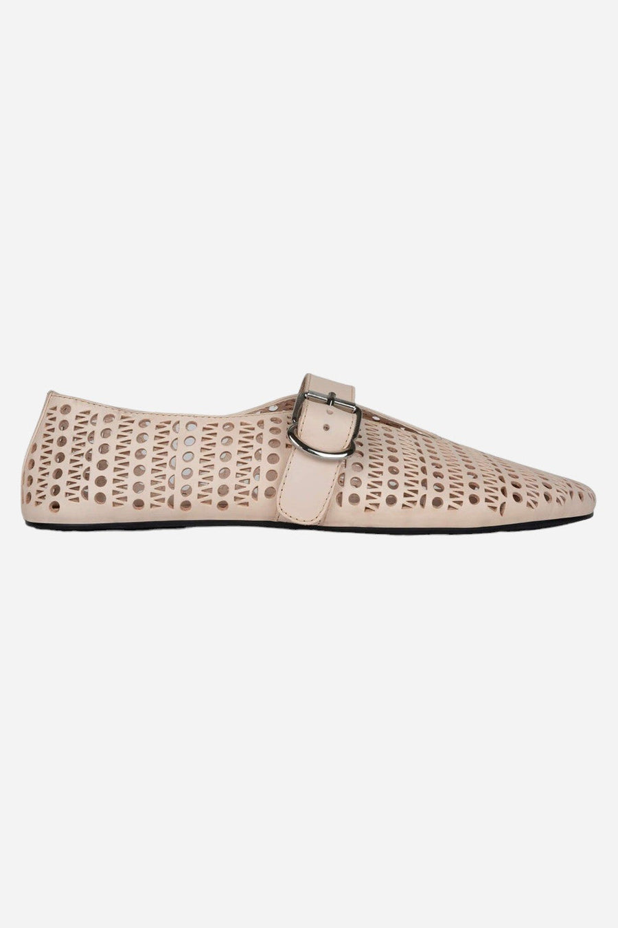 Jeffrey Campbell Shelly-LSR Flats in Natural – front view