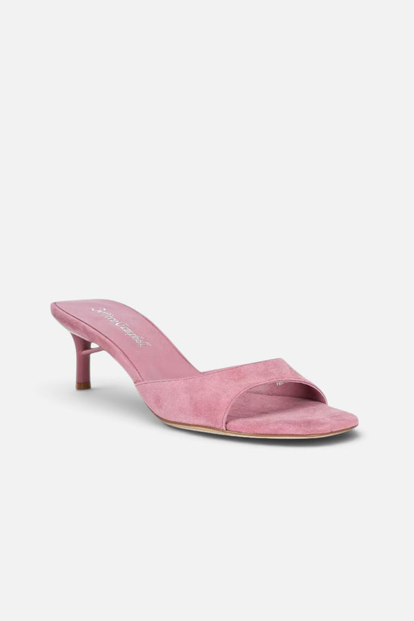 Jeffrey Campbell Spy-Kid Kitten Heel Sandal in Dusty Rose