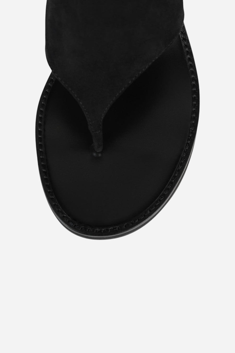 Jeffrey Campbell Trust Ankle Sandal in Black Suede – detail