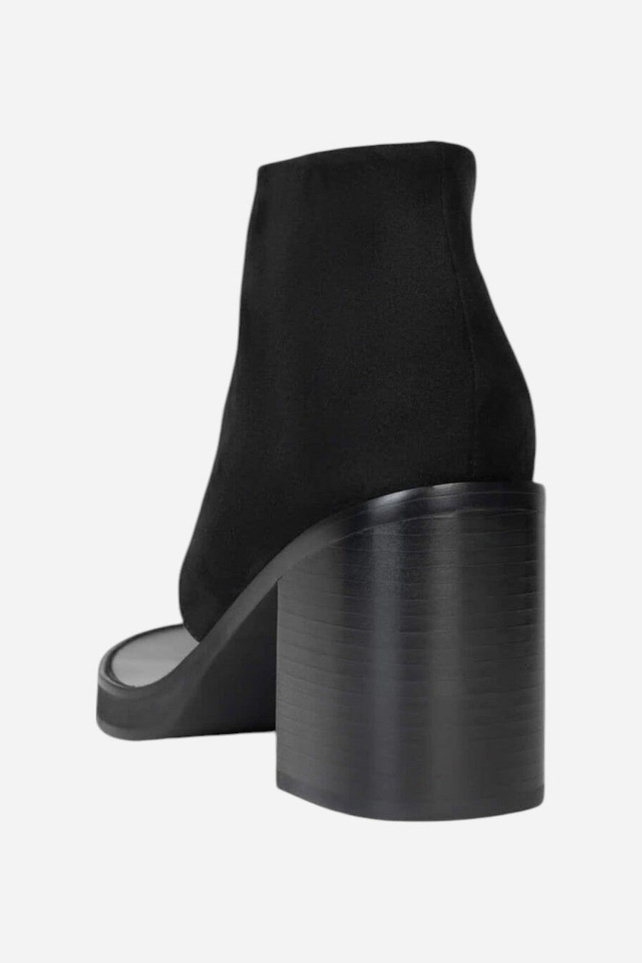 Jeffrey Campbell Trust Ankle Sandal in Black Suede – side view
