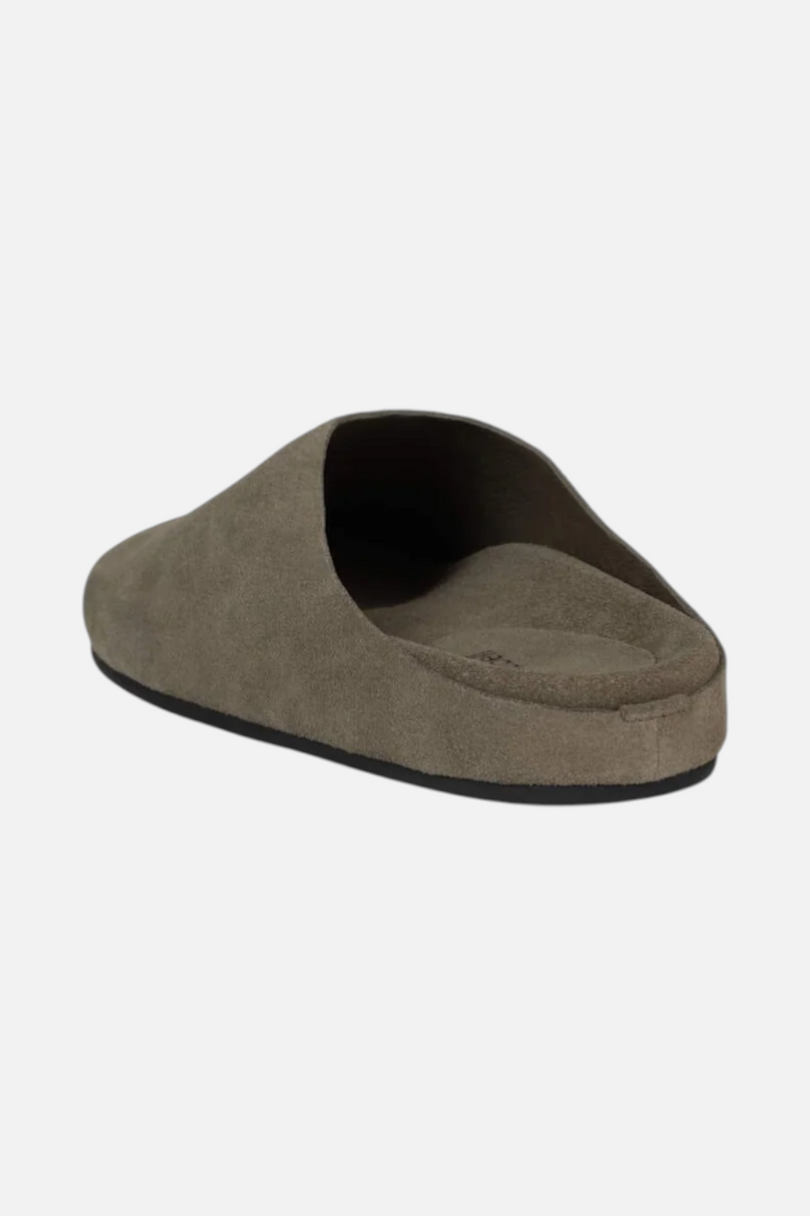 Jeffrey Campbell Women's Content Mule in Light Khaki Suede – back view