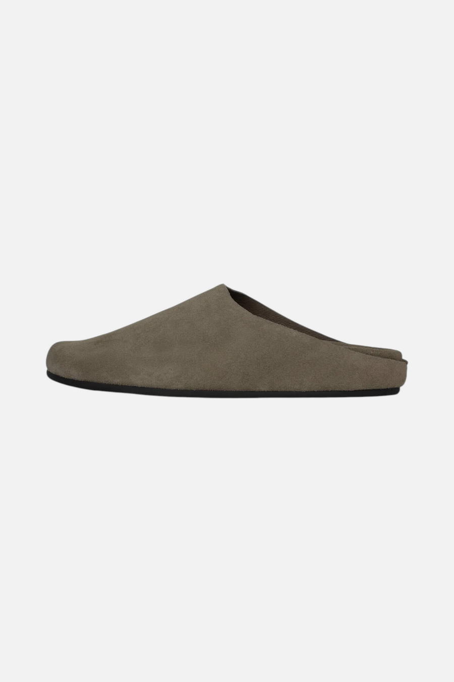 Jeffrey Campbell Women's Content Mule in Light Khaki Suede – front view