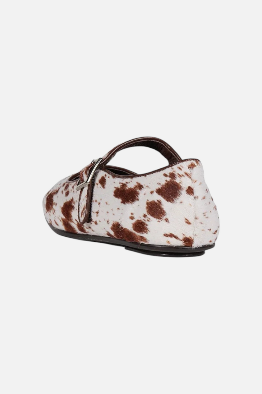 Jeffrey Campbell Women's Elise-2F Flats in Tan White Cow – flat lay