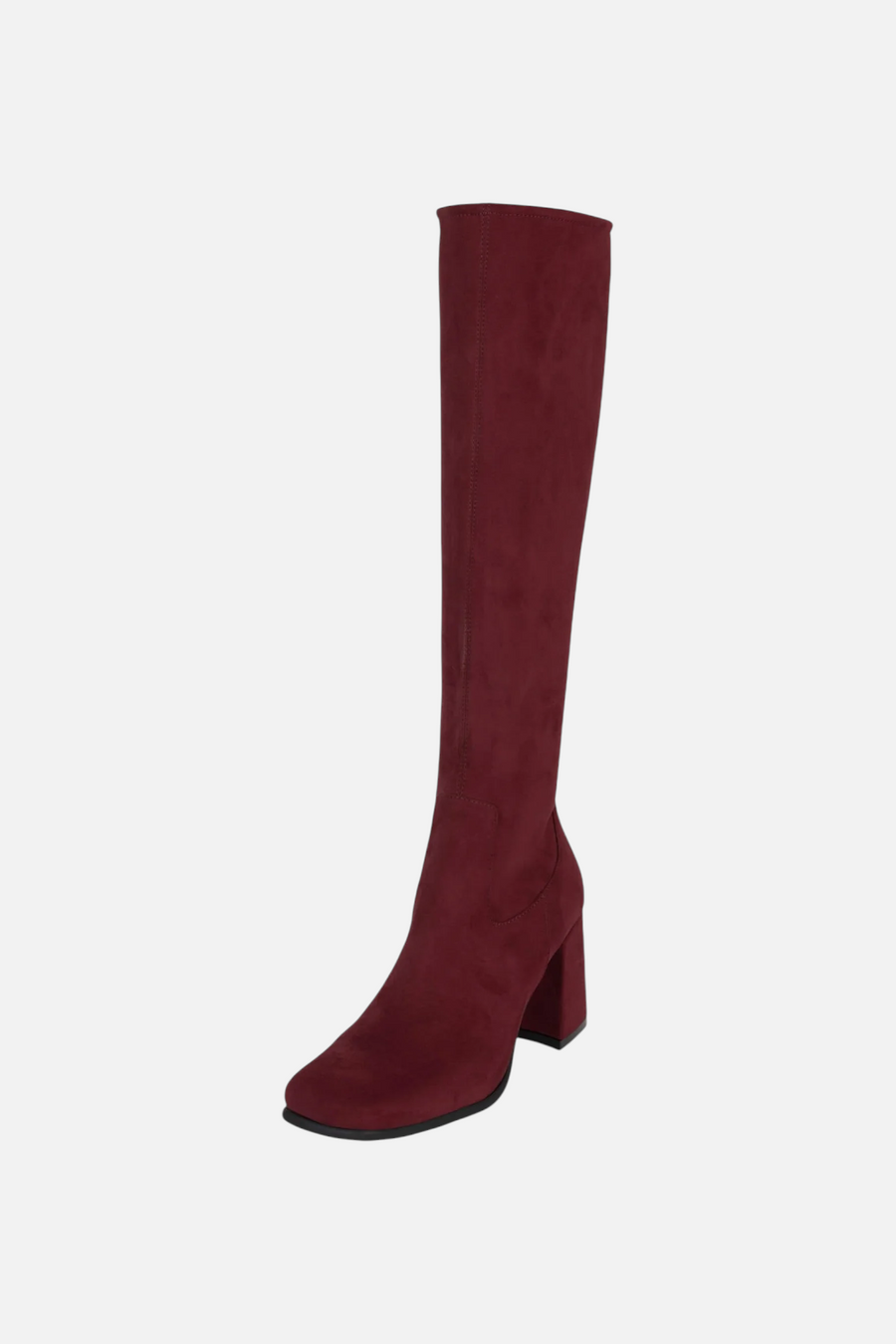Jeffrey Campbell Women's Hotlava-K2 Boot in Wine Suede – back view