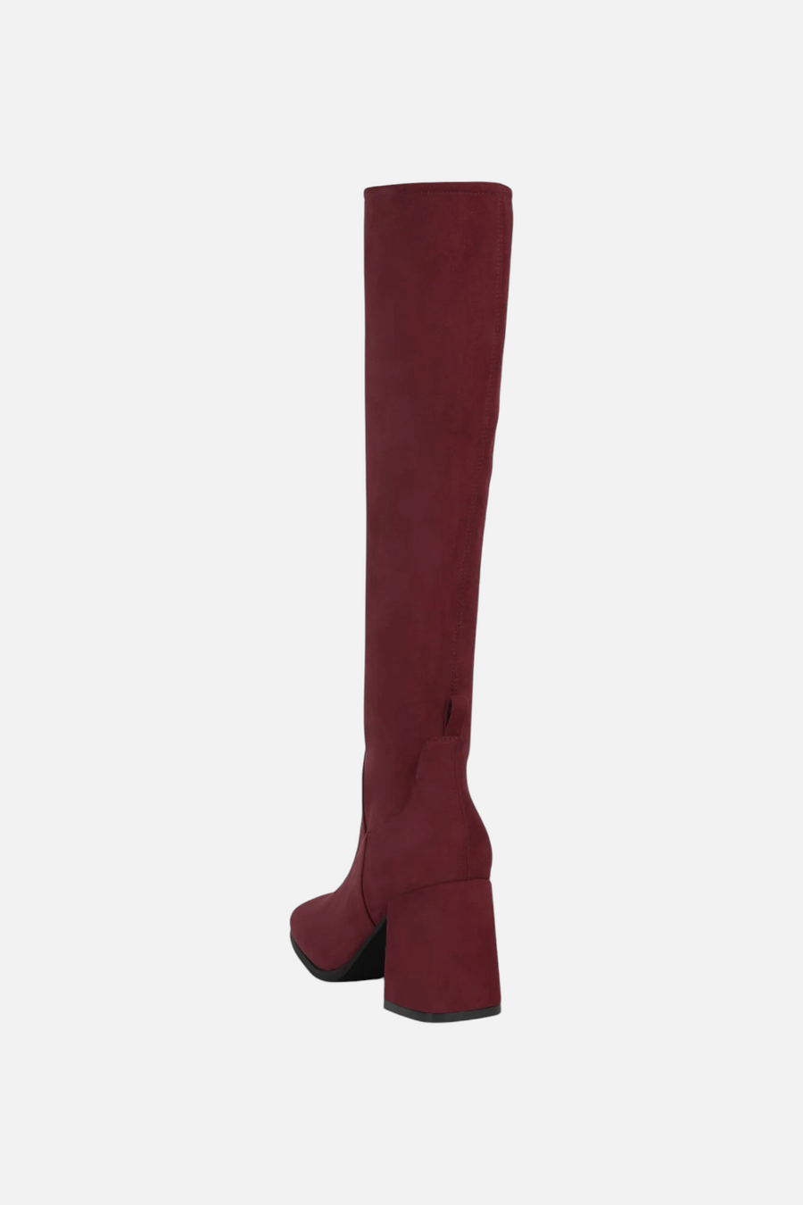 Jeffrey Campbell Women's Hotlava-K2 Boot in Wine Suede – side view