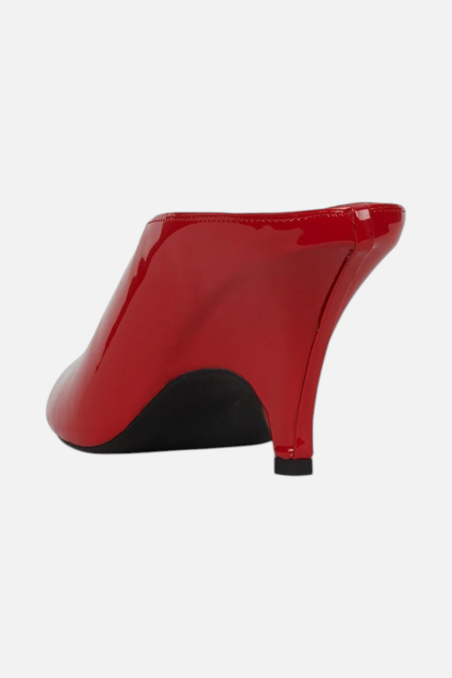 Jeffrey Campbell Women's Parler Heel in Red Patent – side view