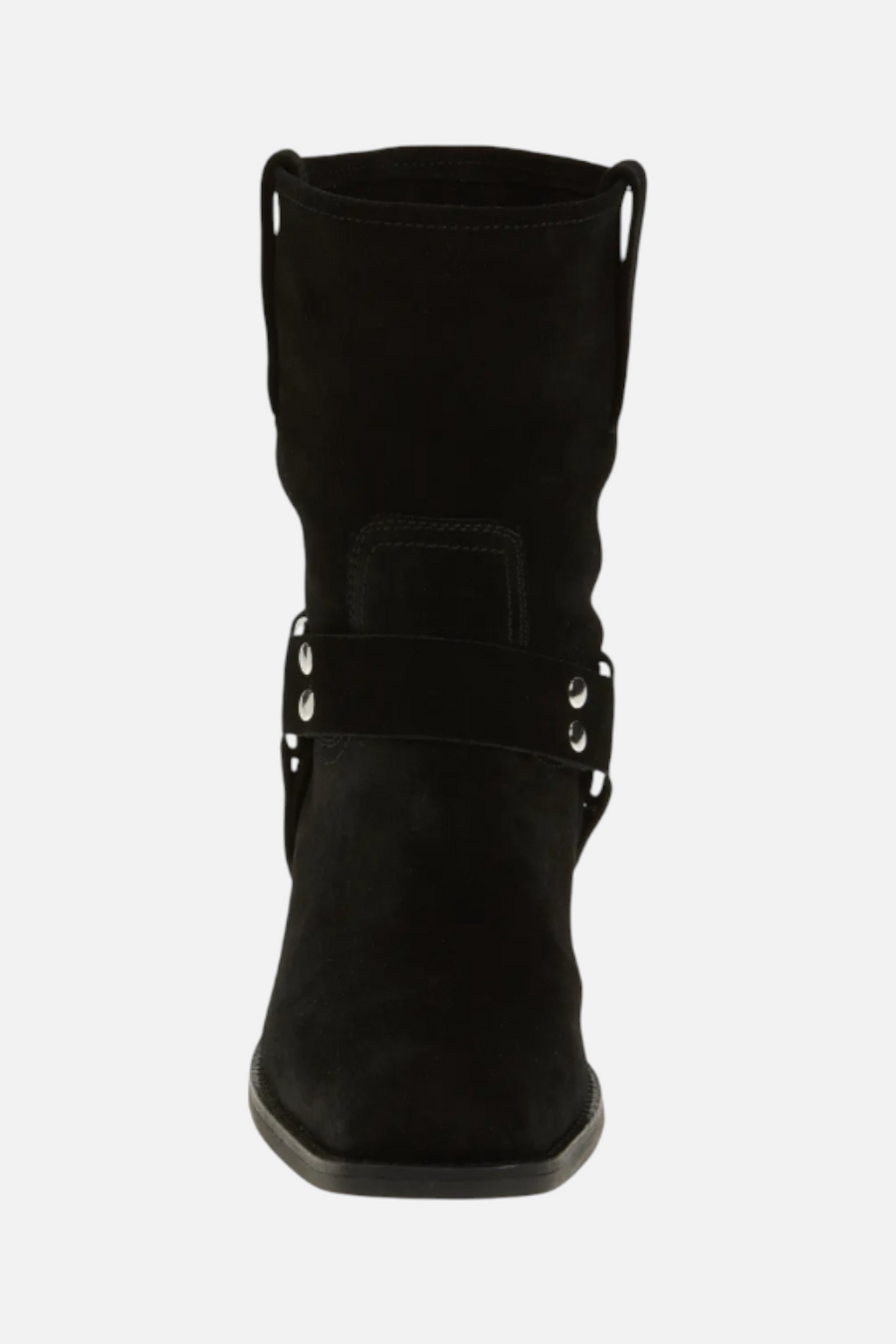 Jeffrey Campbell Women's Waylon Harness Boot in Black Suede – detail