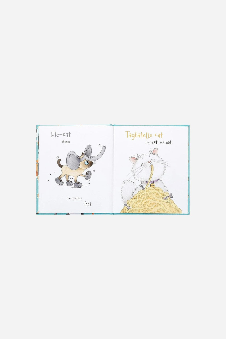 Jellycat All Kinds Of Cats Book – back view