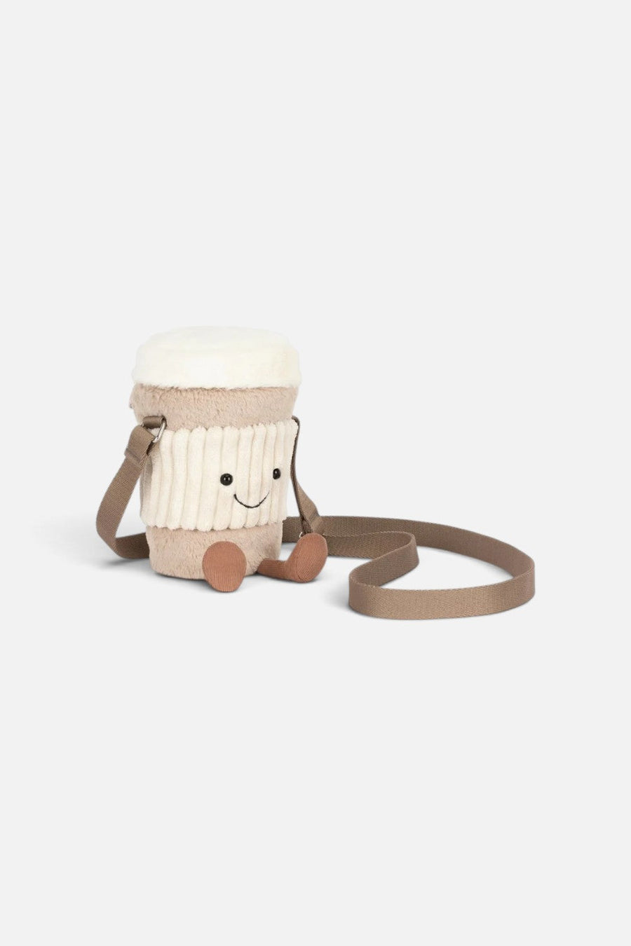 Jellycat Amuseables Perkle Coffee Shoulder Bag – back view