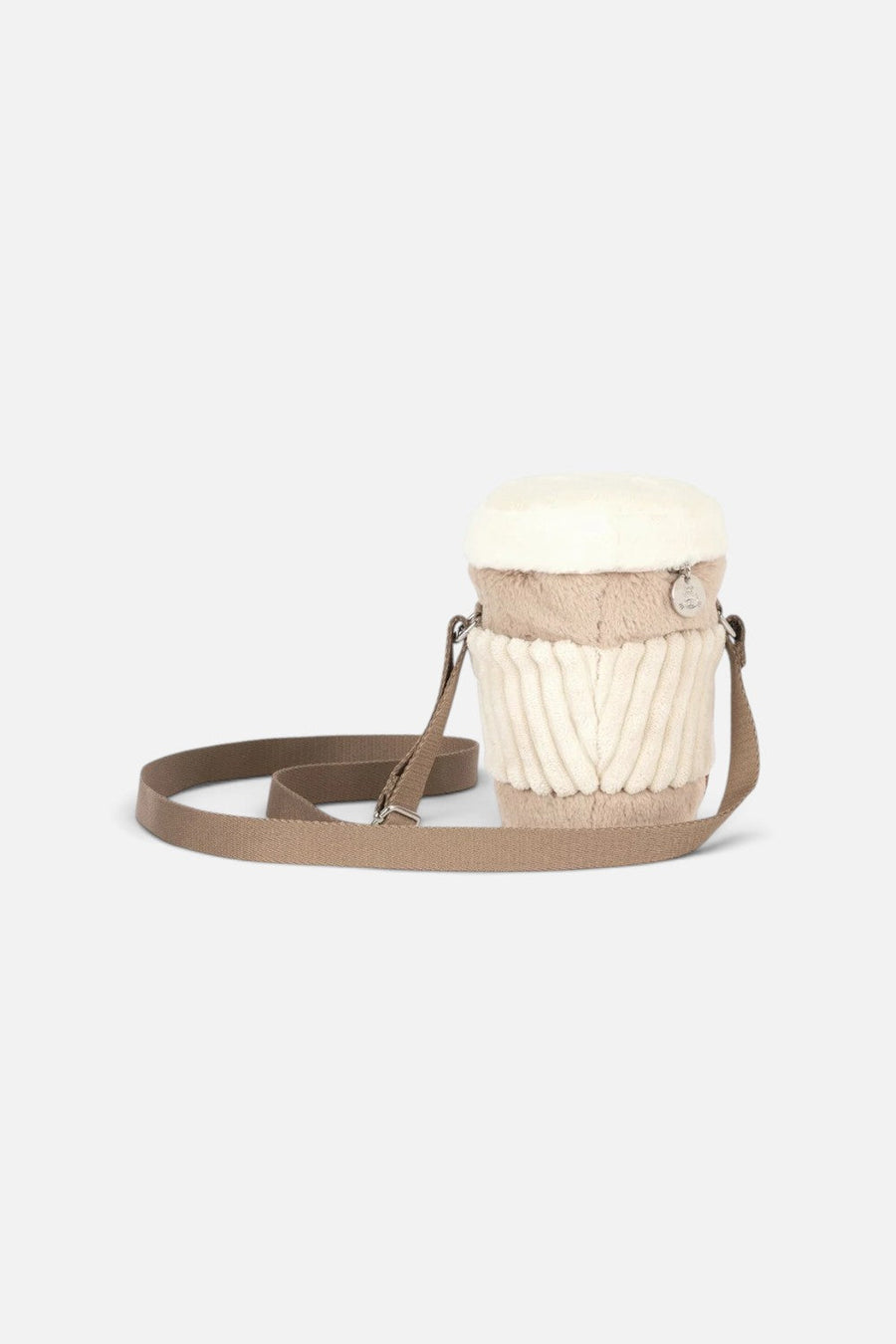 Jellycat Amuseables Perkle Coffee Shoulder Bag – flat lay