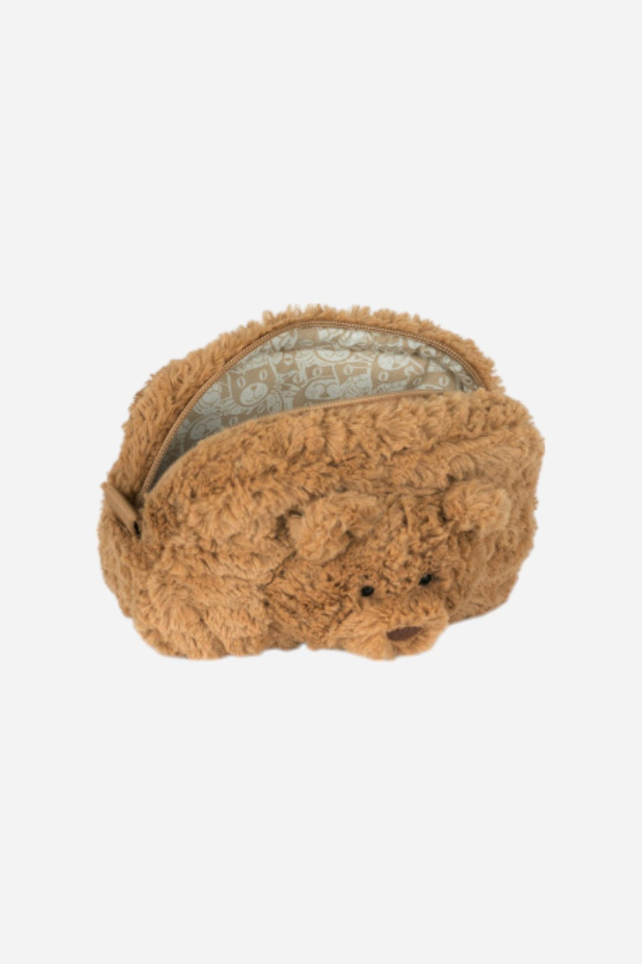 Jellycat Bartholomew Bear Pouch – flat lay