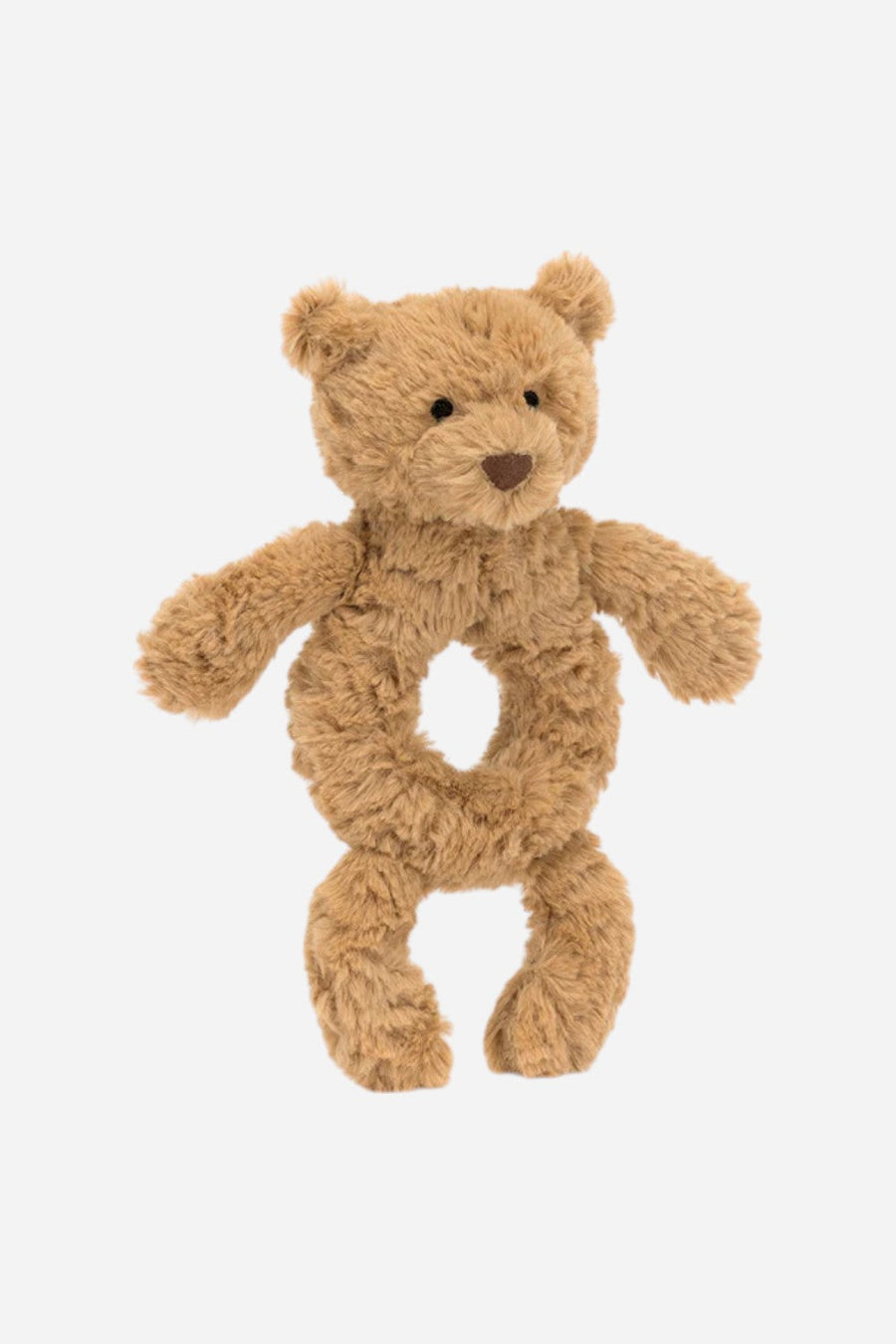 Jellycat Bartholomew Bear Ring Rattle – back view