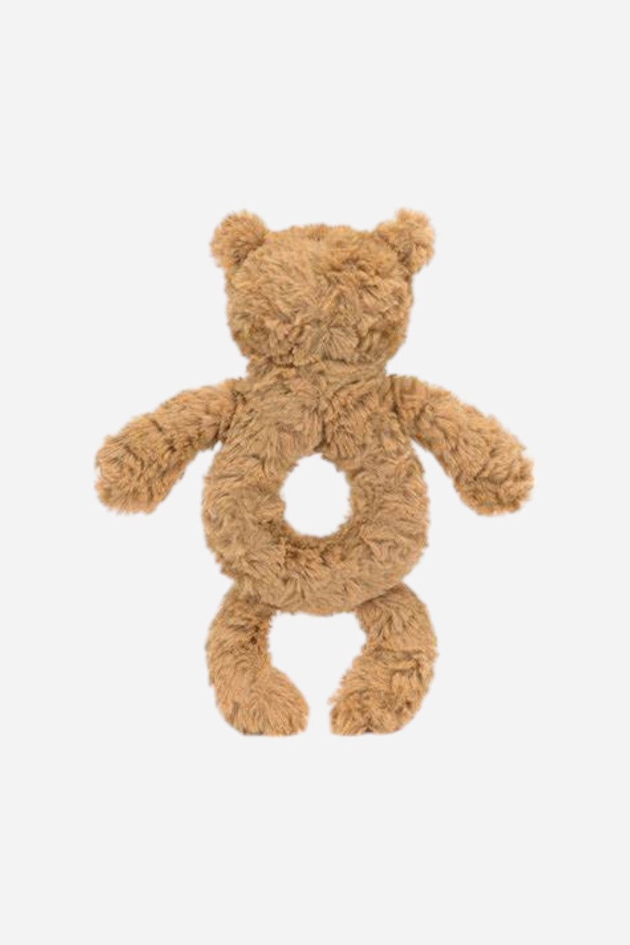 Jellycat Bartholomew Bear Ring Rattle – side view
