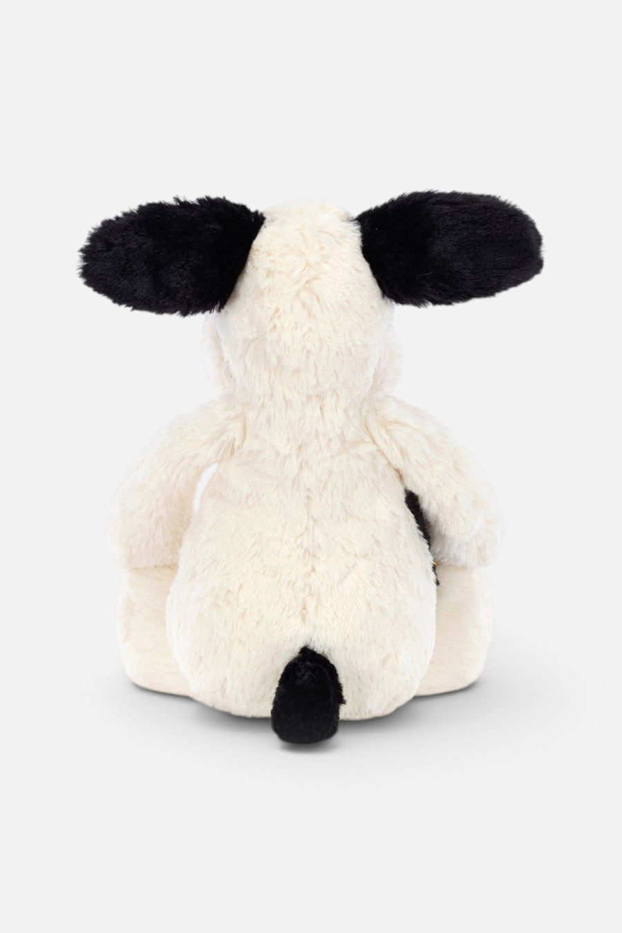 JellyCat Bashful Black & Cream Puppy Medium – back view