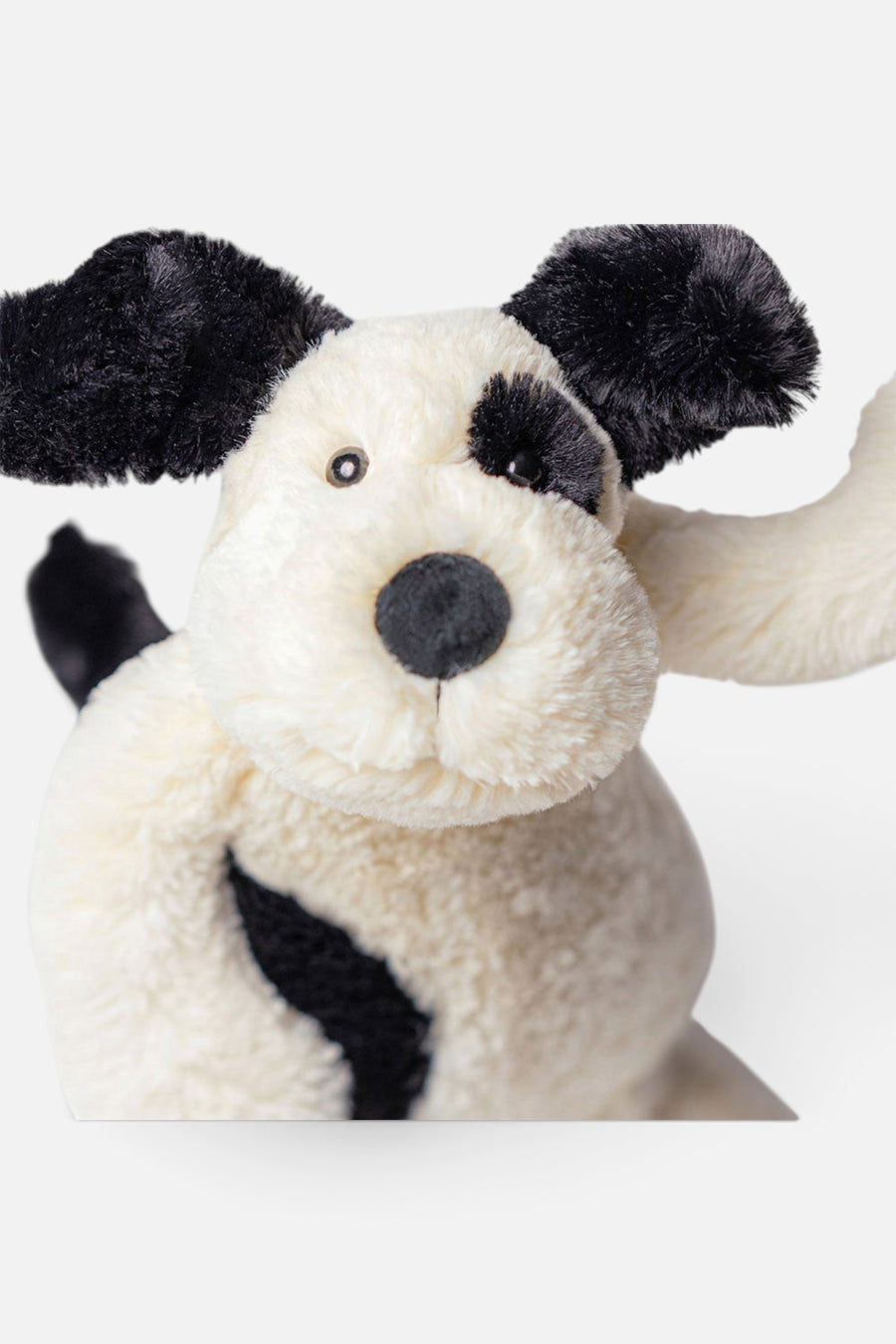 JellyCat Bashful Black & Cream Puppy Medium – detail
