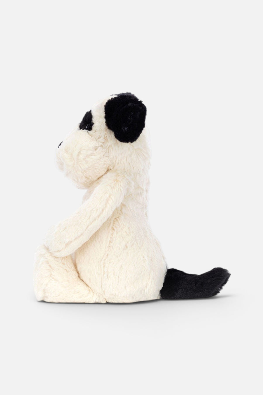 JellyCat Bashful Black & Cream Puppy Medium – side view