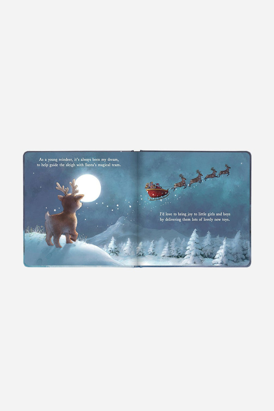 Jellycat Mitzi Reindeer's Dream Book – detail