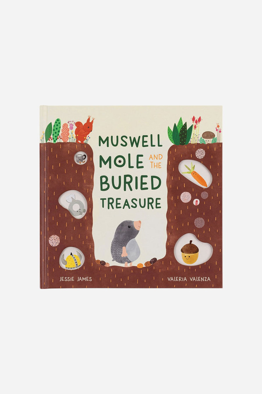 Jellycat Muswell Mole And The Buried Treasure Book – front view