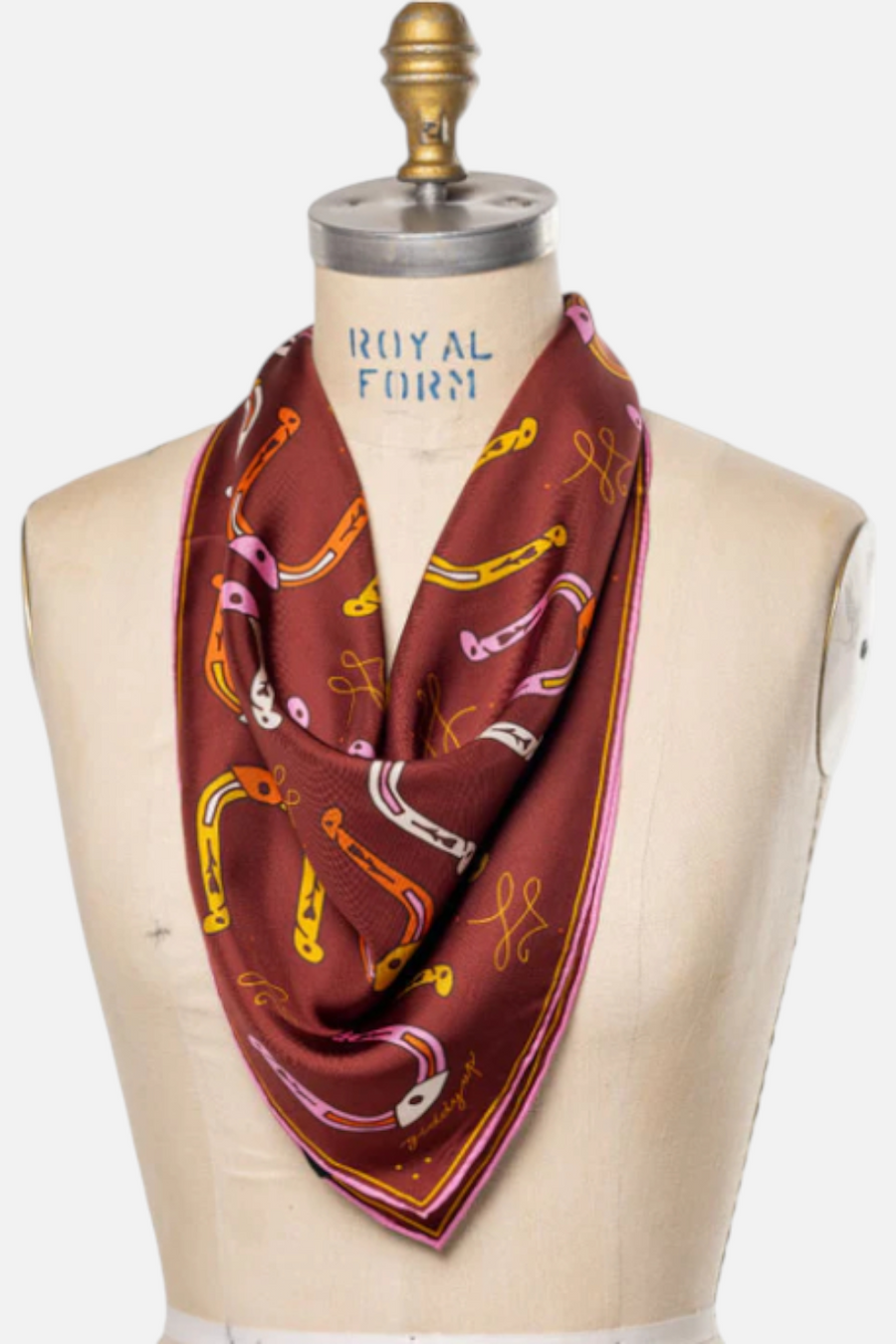 Jenni Earle Giddy Up Silk Scarf – back view