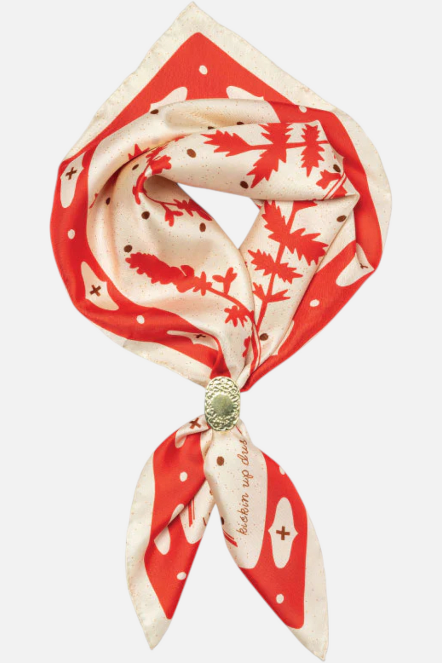 Jenni Earle Kickin Up Dust Silk Scarf – side view