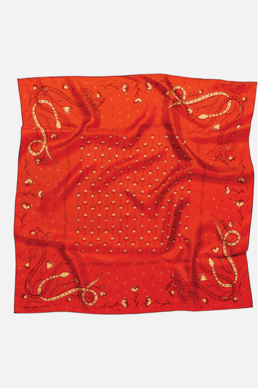 Jenni Earle Own Your Power Silk Scarf – front view