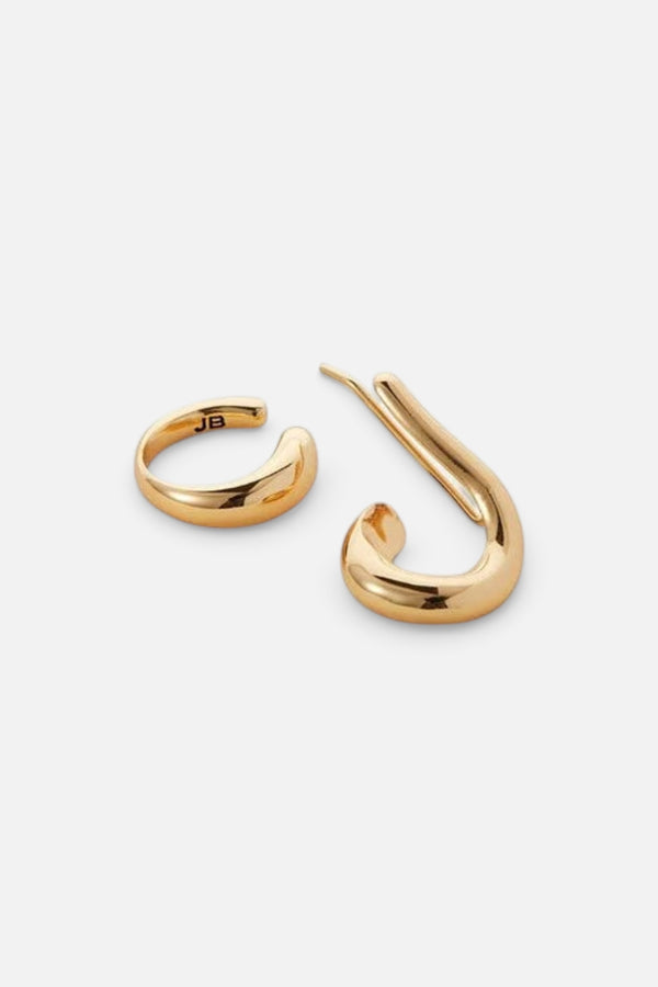 Jenny Bird Dara Ear Cuff & Climber Earring Set in Gold