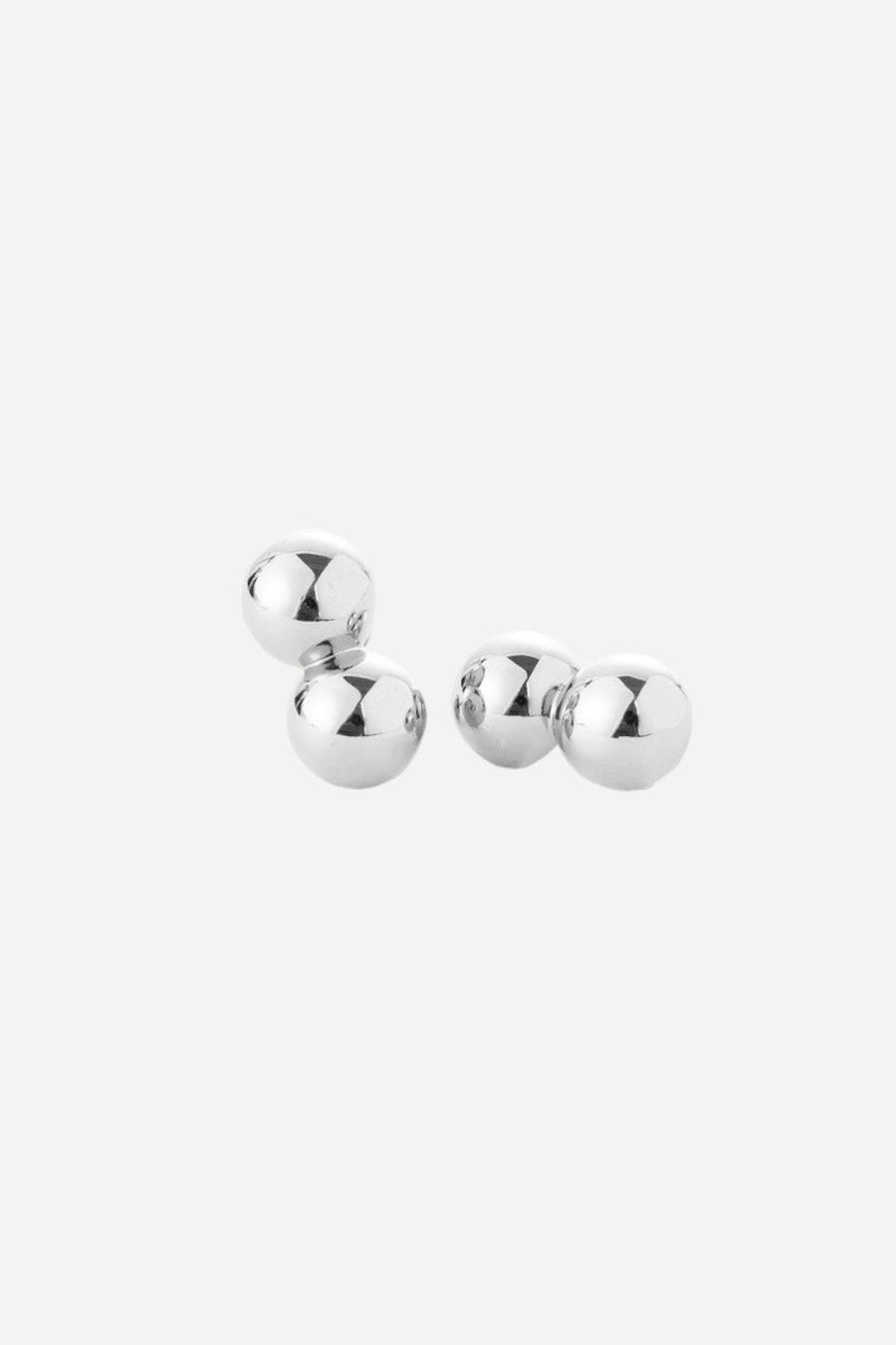 Jenny Bird Lyra Climber Earrings in Sterling Silver – front view