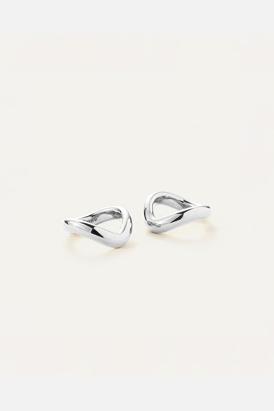 Jenny Bird Ola Ring Set in Sterling Silver - Size 6 – back view