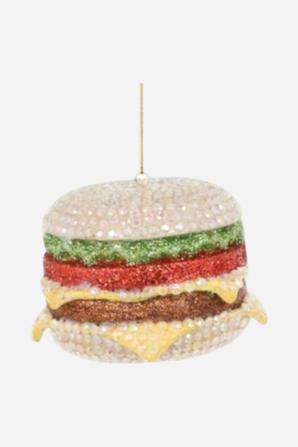 Jeweled Cheeseburger Ornament