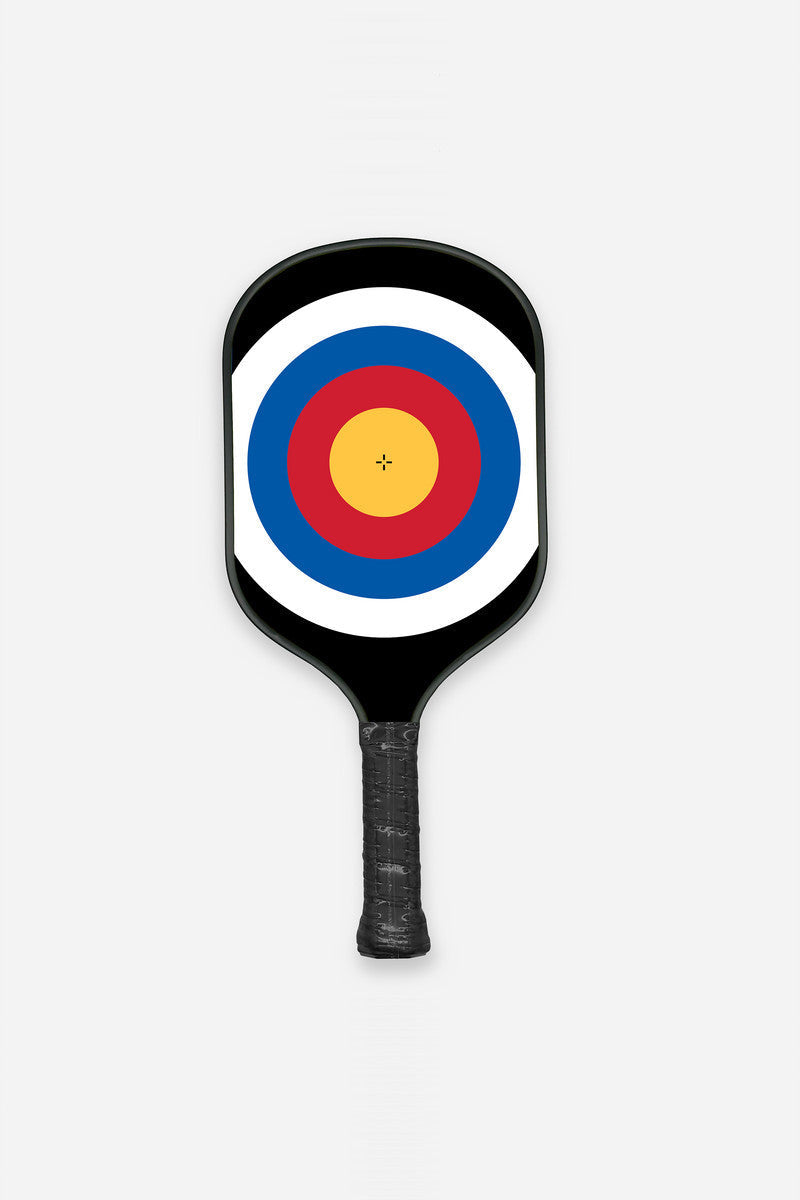 Jill & Ally Bullseye Pickleball Paddle – front view